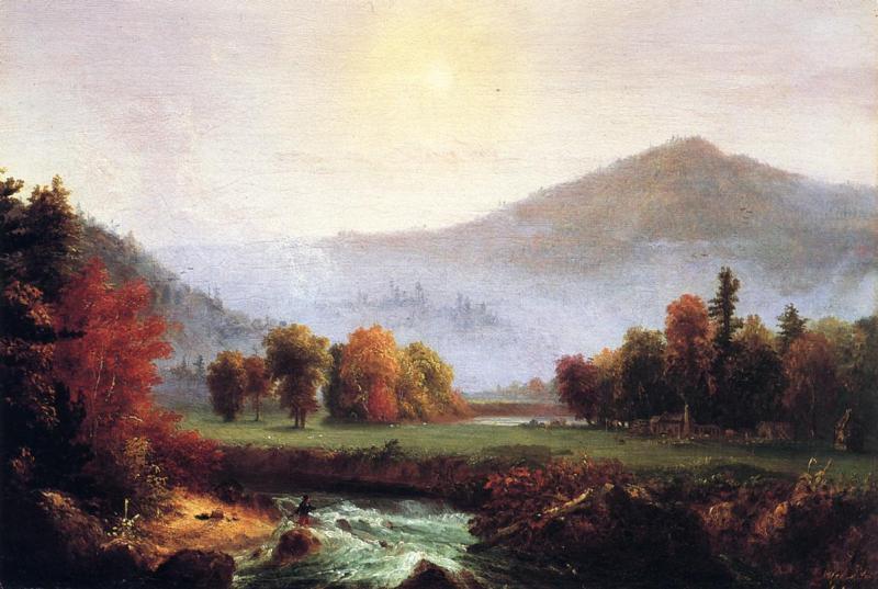 Thomas Cole Morning Mist Rising oil painting image